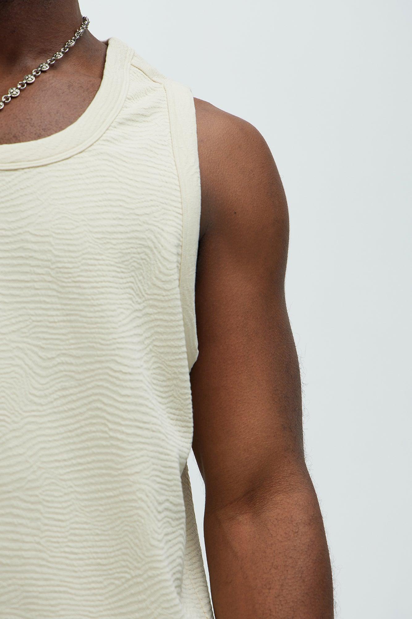 Mika Textured Tank - Oatmeal Product Image