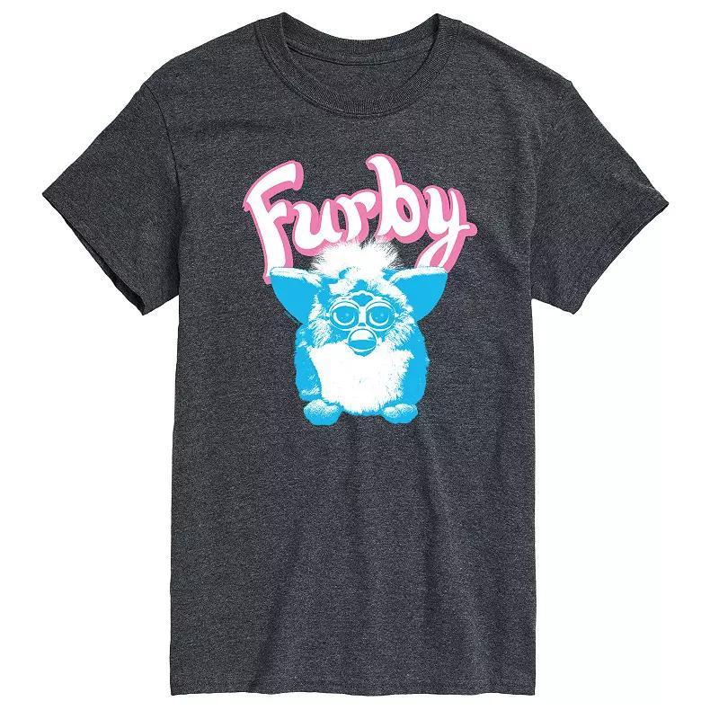 Mens Furby Logo Graphic Tee by Hasbro Grey Gray Product Image