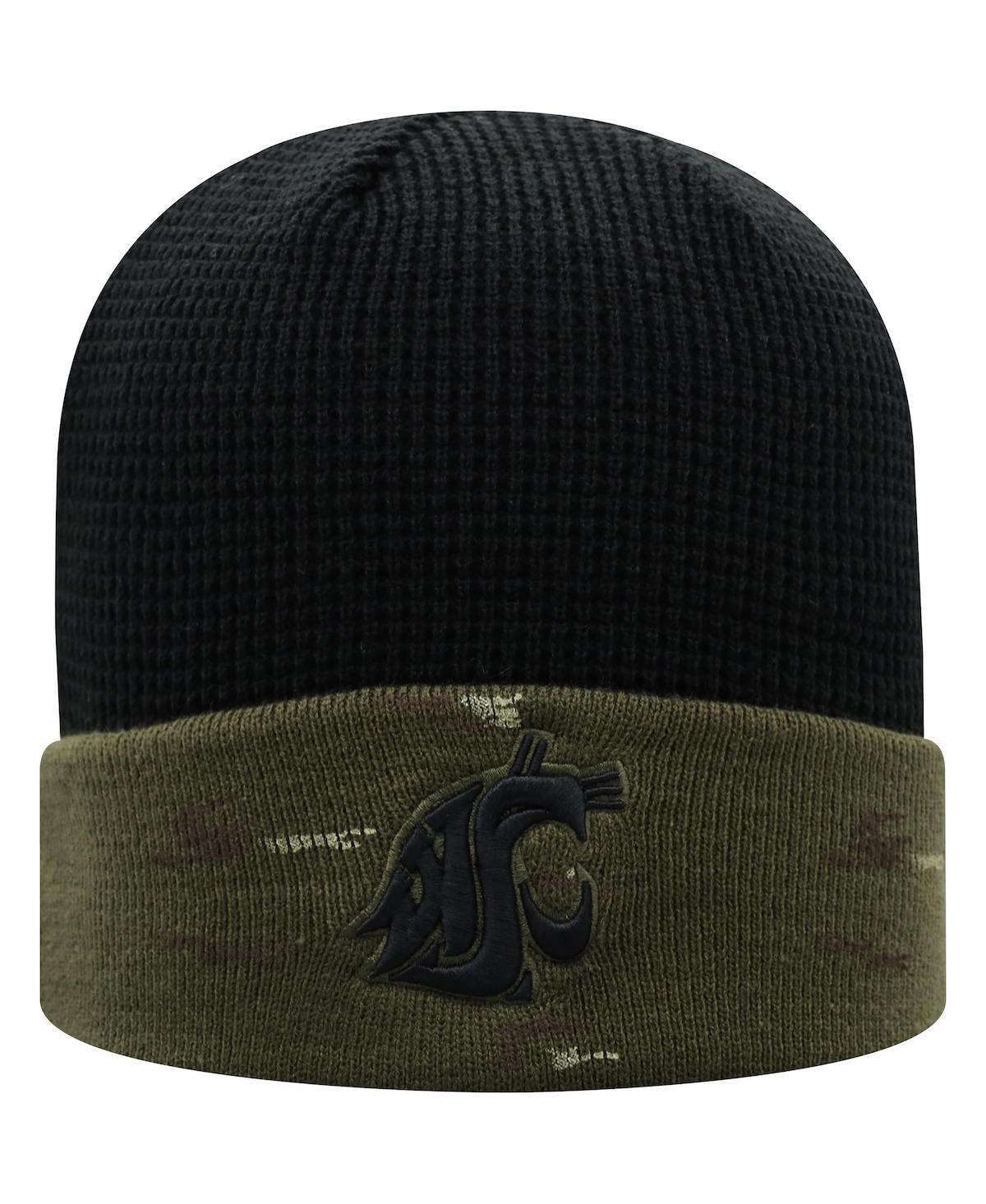 Mens Top of the World Olive/Black Washington State Cougars OHT Military Appreciation Skully Cuffed Knit Hat Product Image