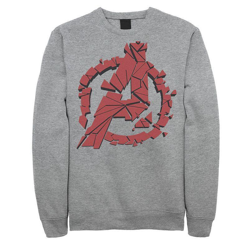 Mens Marvel Avengers Endgame Shattered Logo Sweatshirt Med Grey Product Image