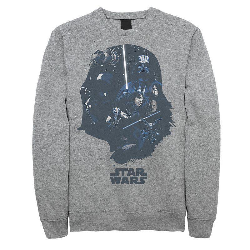 Mens Star Wars Darth Vader Dark Side Sweatshirt Grey Product Image