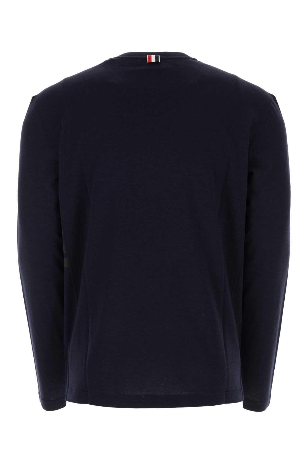 Midnight Blue Stretch Wool T-shirt Product Image