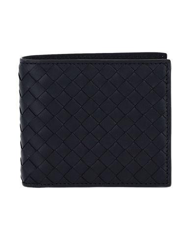 BOTTEGA VENETA Intrecciato Leather Wallet Man Wallet Black Size - Calfskin Product Image