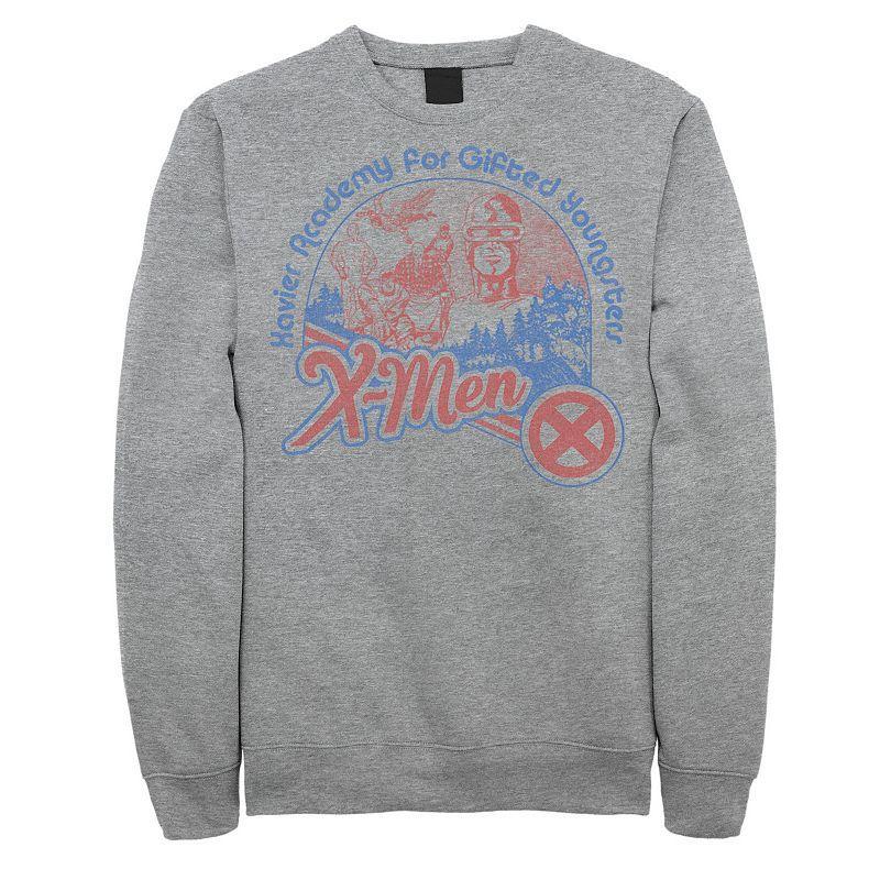 Mens Marvel X-Men Xavier Academy Vintage Logo Fleece Med Grey Product Image