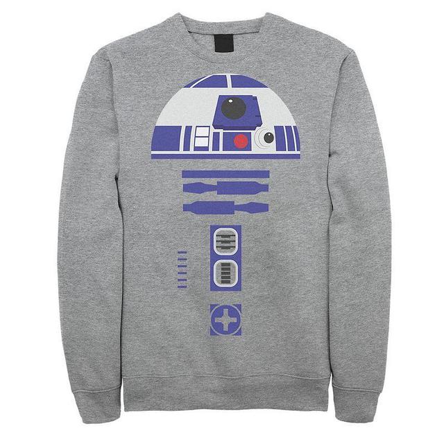 Mens Star Wars Halloween Simple R2-D2 Costume Sweatshirt Athletic Grey Product Image