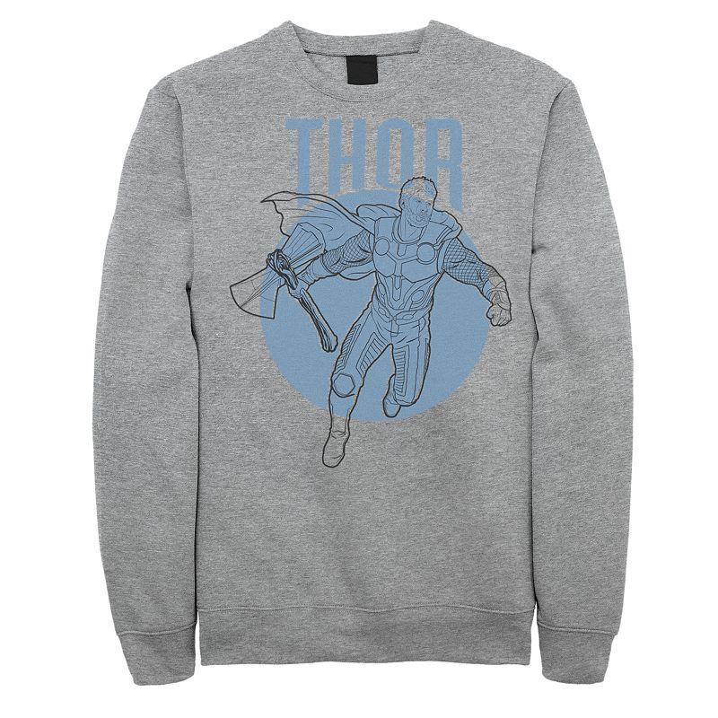 Mens Avengers Endgame Thor Pullover Athletic Grey Product Image