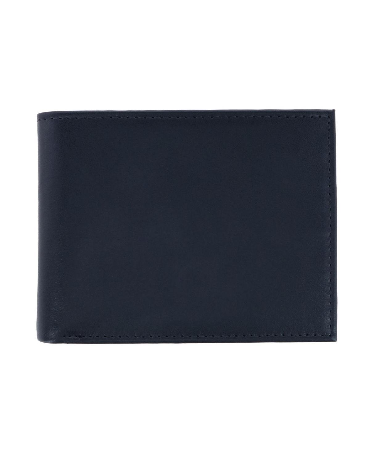 Trafalgar Mens Sergio Genuine Leather Rfid Bi-Fold Passcase Wallet Product Image