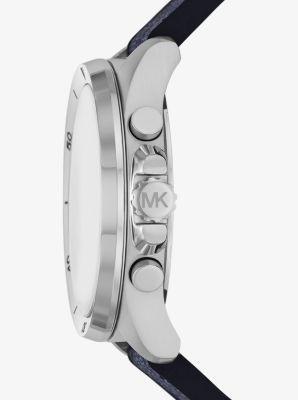 Oversized Brecken Logo and Silver-Tone Watch Product Image