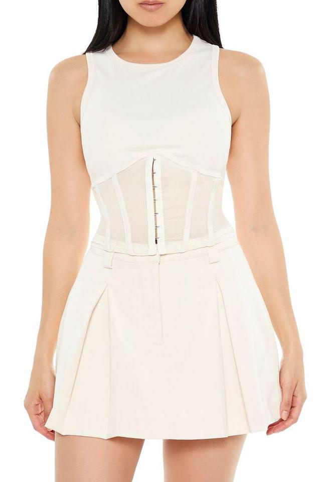 Corset Racerback Tank Top | Forever 21 Product Image