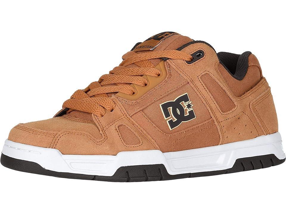 DC Stag Brown/White) Men's Skate Shoes Product Image