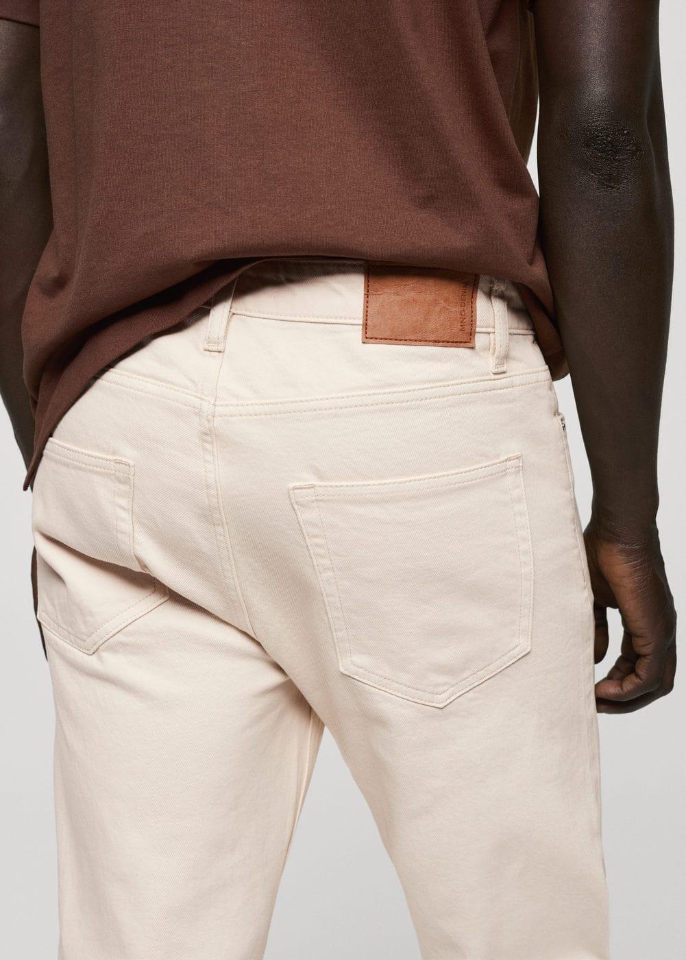 MANGO MAN - Ben tapered fit jeans ecruMen Product Image