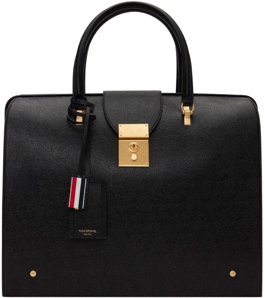 Mr Thom Grained-leather Briefcase In 001 Black Product Image