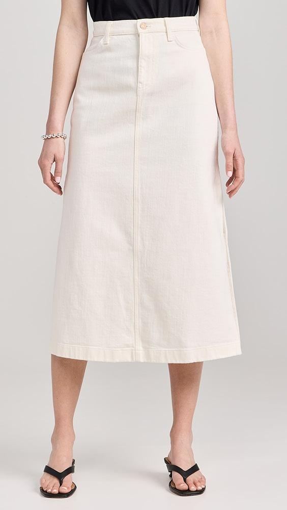 7 For All Mankind Midi Denim Skirt | Shopbop Product Image