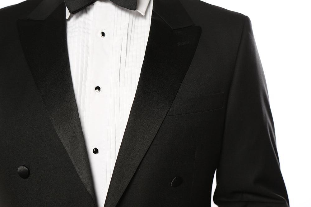 Classic Full Dress Tuxedo Tails 2 Piece Regular Fit In Black Product Image