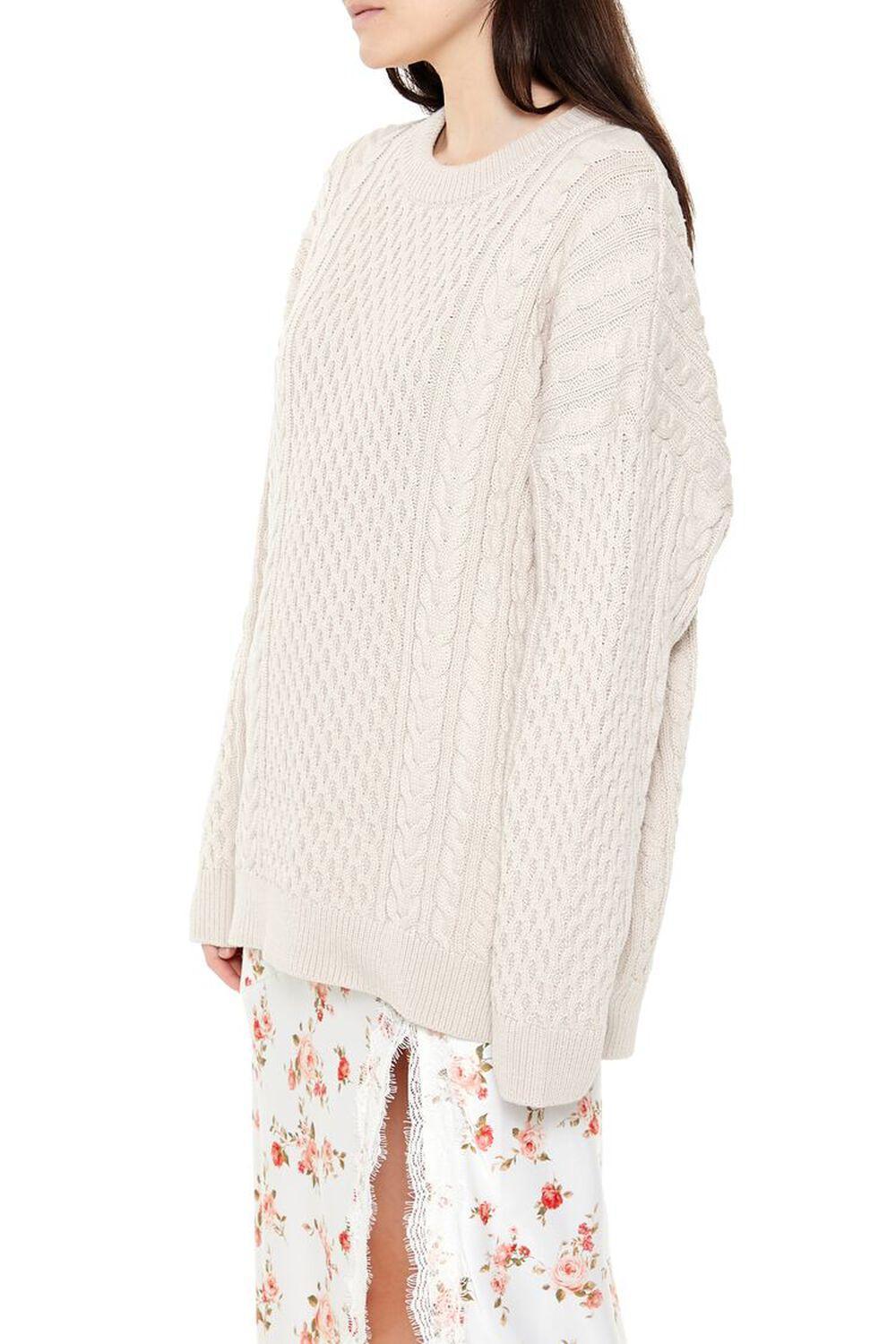 Oversized Cable Knit Sweater | Forever 21 Product Image