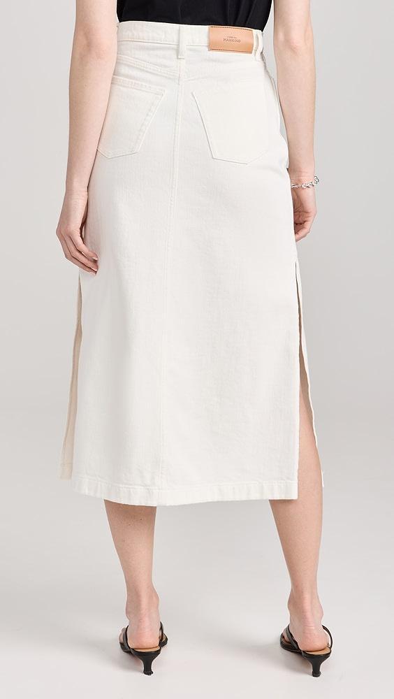 7 For All Mankind Midi Denim Skirt | Shopbop Product Image