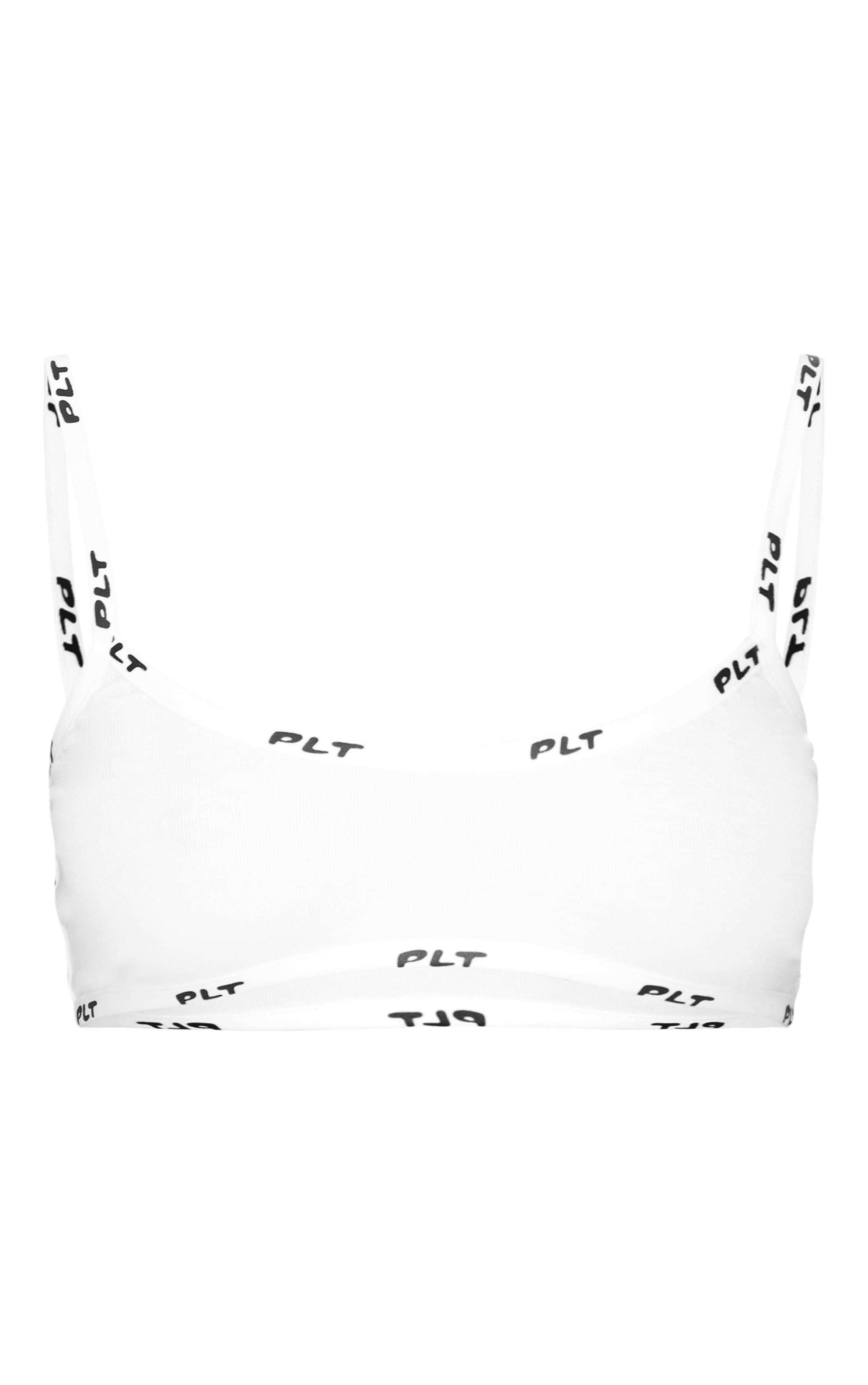 PRETTYLITTLETHING White Jersey Bralette Product Image