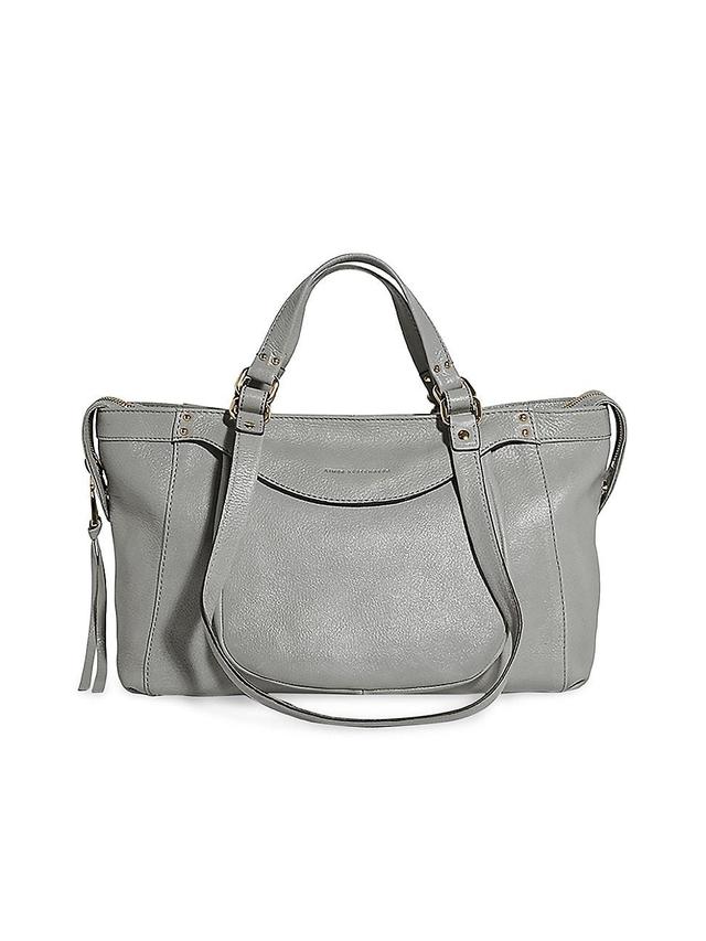 Womens Bleecker Leather Tote Bag Product Image