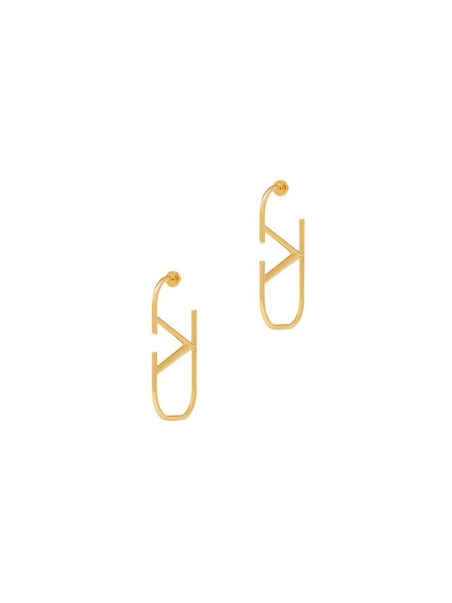 Womens Vlogo Signature Metal Earrings Product Image