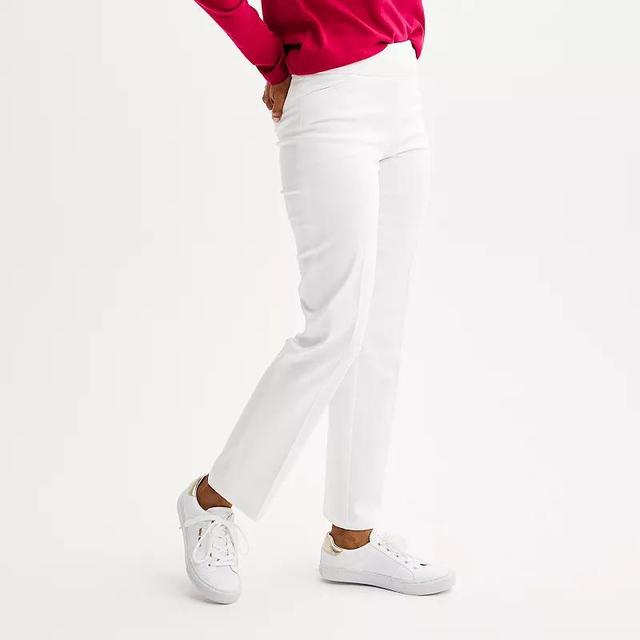 Womens Croft & Barrow Effortless Stretch Pull-On Straight-Leg Pants Product Image