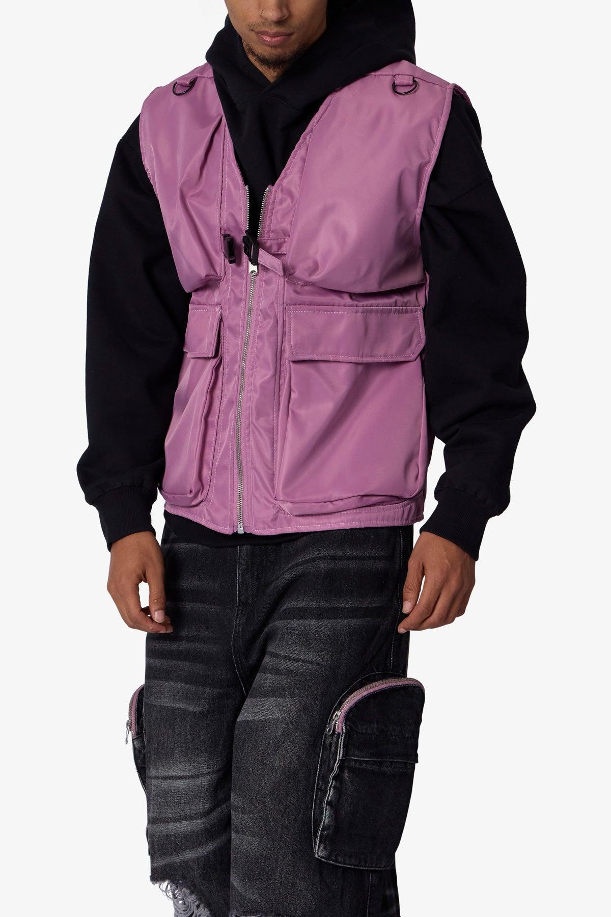 Nylon Utility Vest - Pink Product Image