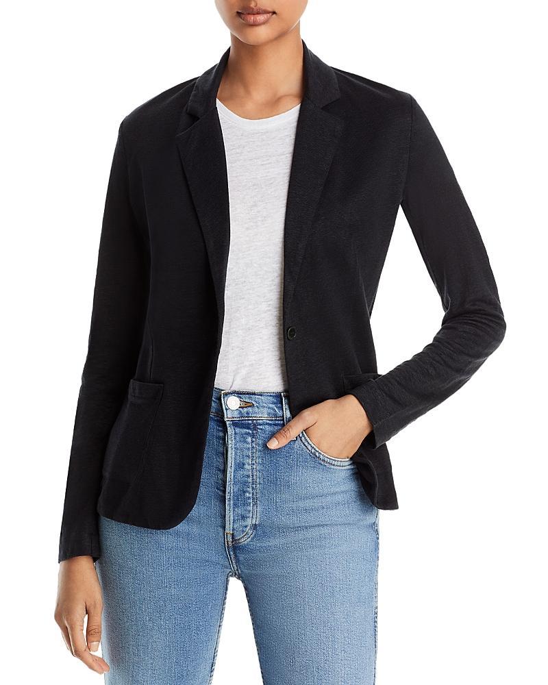 Womens Stretch Linen Blazer Product Image