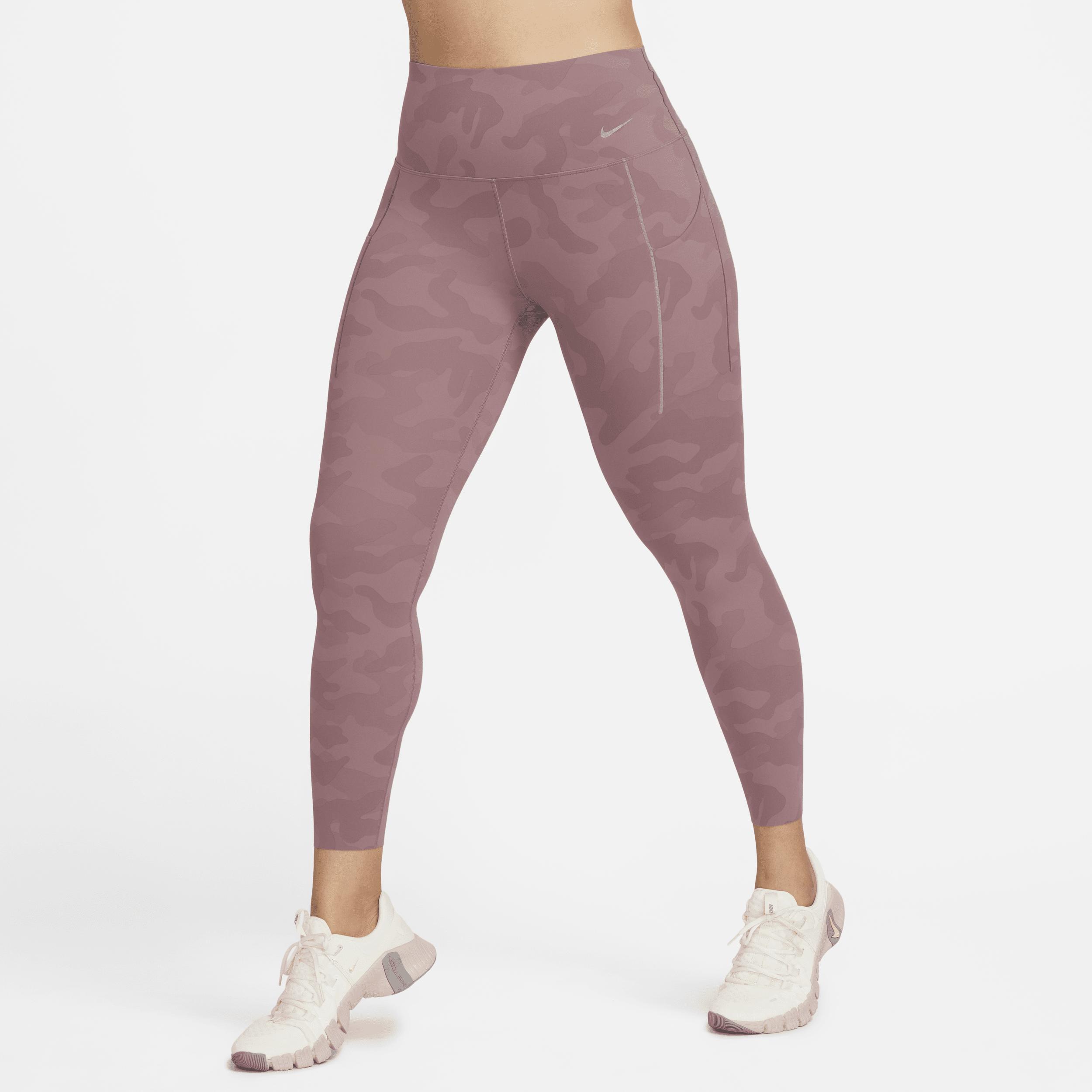 Nike Women's Universa Medium-Support High-Waisted 7/8 Camo Leggings with Pockets Product Image