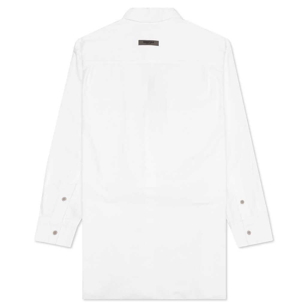 Essentials Women's Oversized Oxford - White Female Product Image