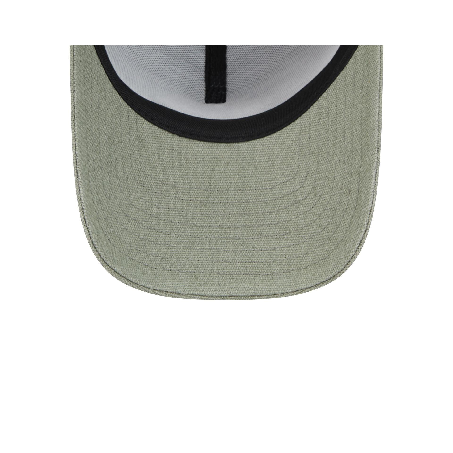 Boston Celtics Logo Essentials Olive 9FORTY A-Frame Snapback Hat Male Product Image