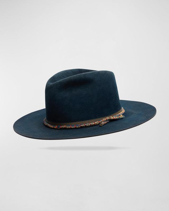 Mens Hand-Dyed Beaver Felt Fedora Hat Product Image