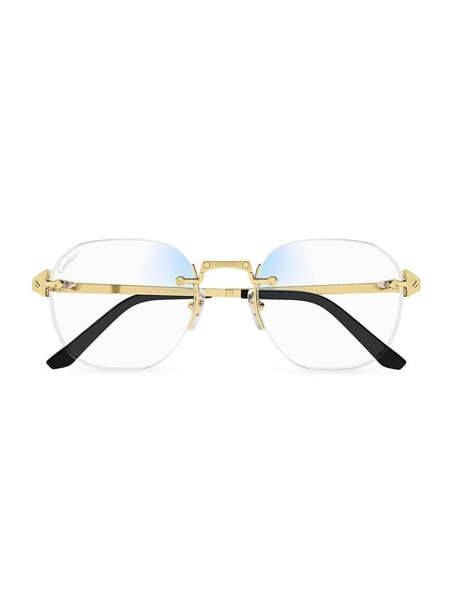 Mens Santos Classic 53MM Round Optical Glasses Product Image