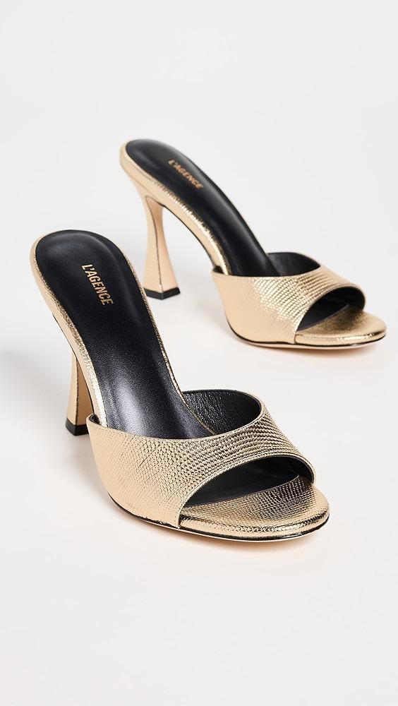 L'AGENCE Avery Peep Toe Mules | Shopbop Product Image