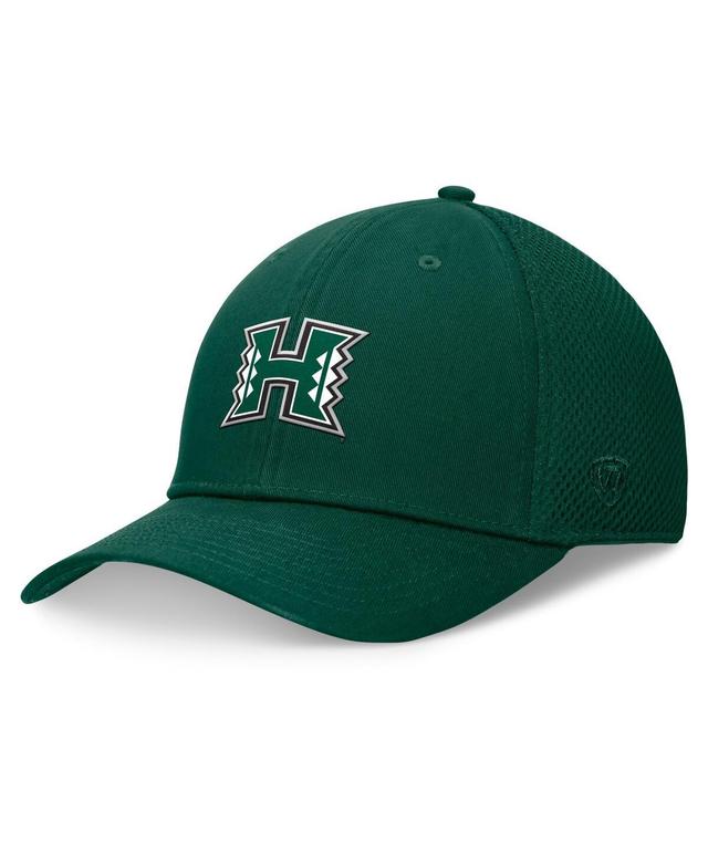 Top of the World Mens Green Hawaii Rainbow Warriors Spacer Flex Hat Product Image