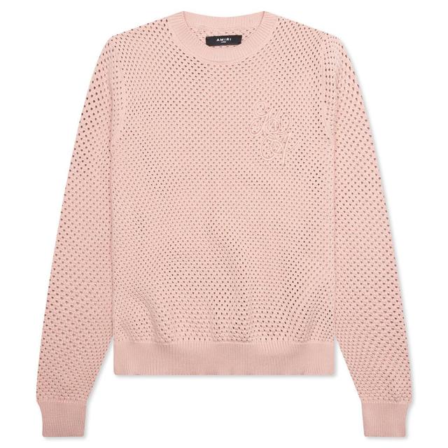 MA Swirl Crochet Crewneck - Blush Male Product Image