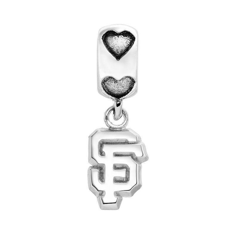 LogoArt San Francisco Giants Sterling Silver Team Logo Charm, Womens, Grey Product Image