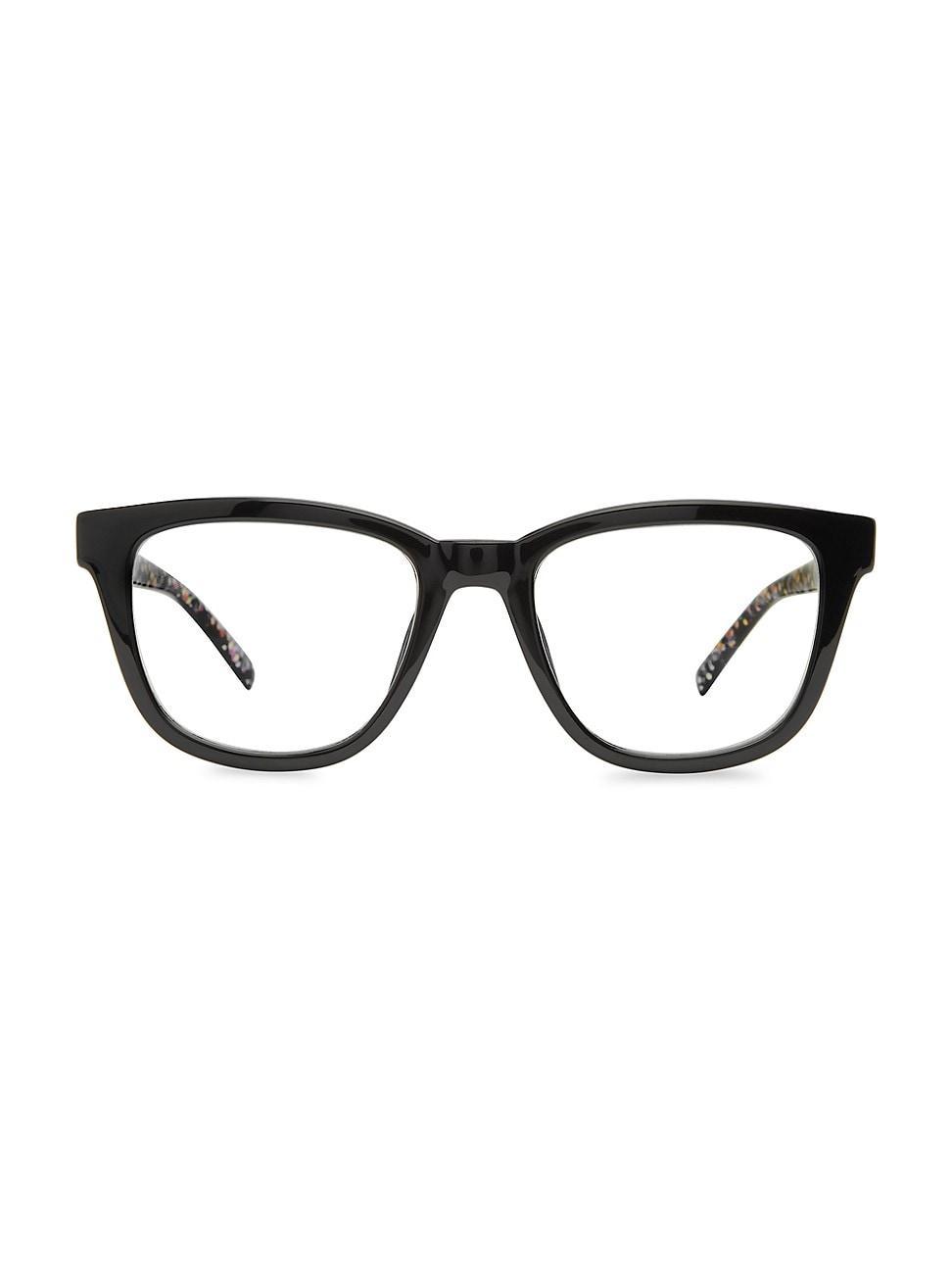 Womens Jazelle 51MM Blue Block Eyeglasses Product Image