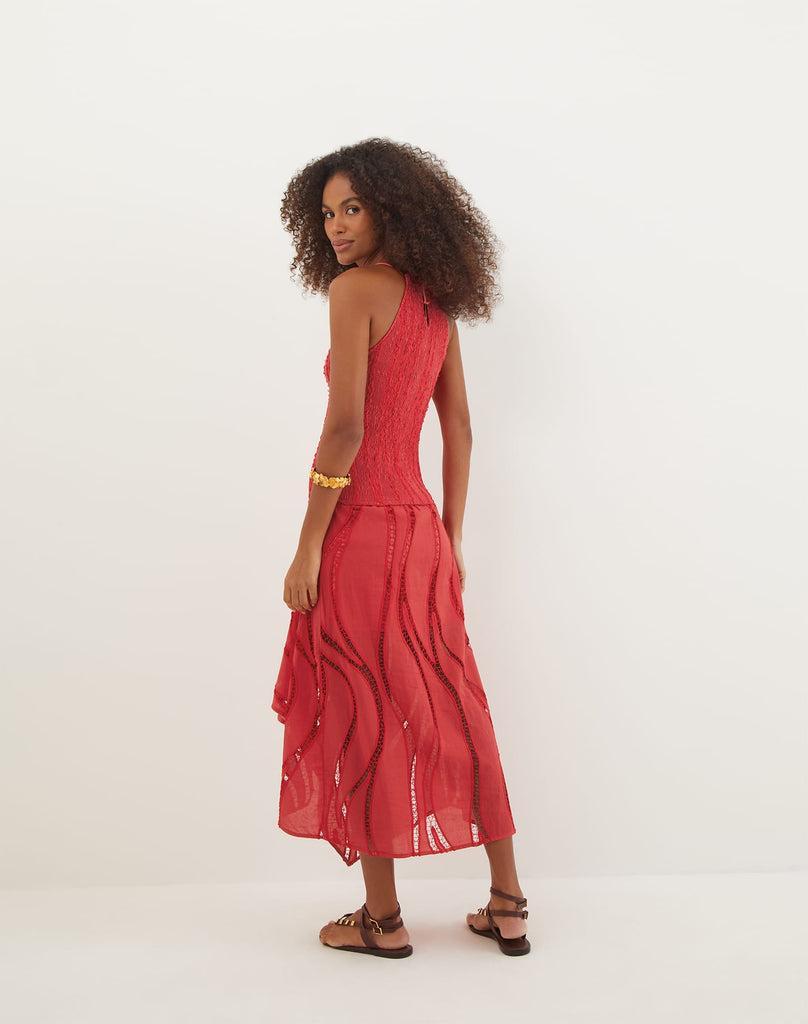 Belle Midi Dress - Raspberry Product Image