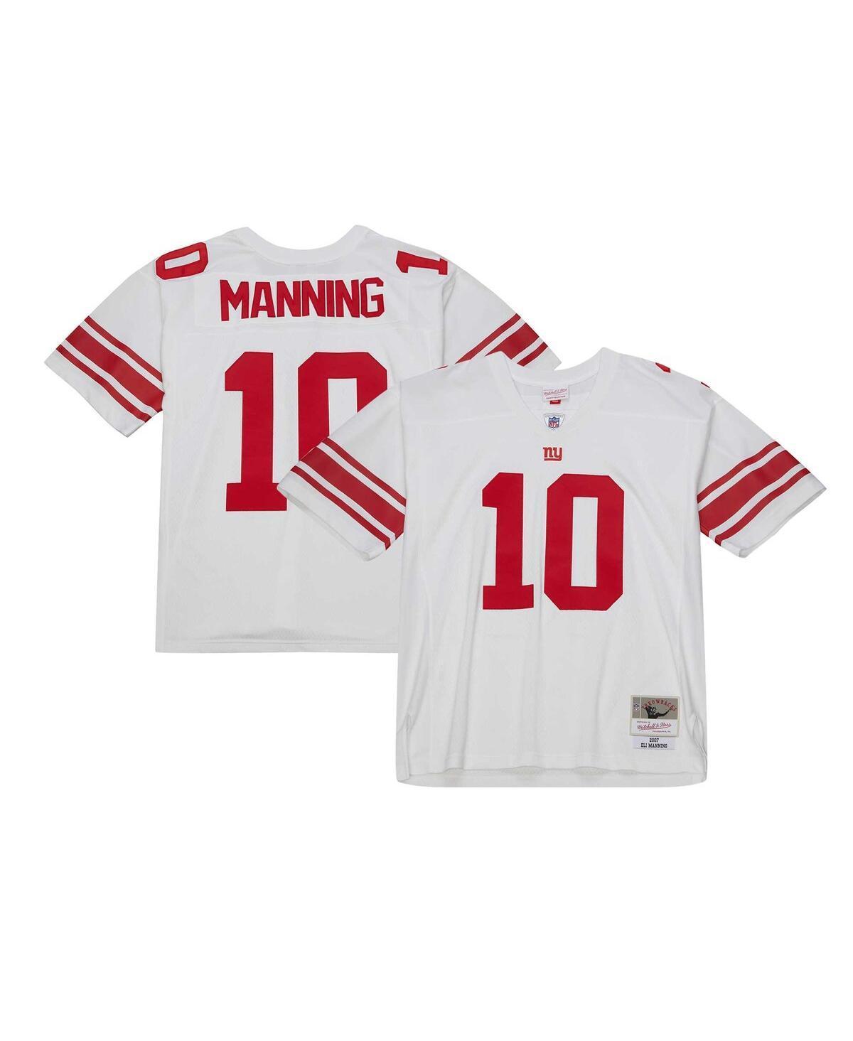 Mens Mitchell & Ness Eli Manning White New York Giants Legacy Replica Jersey - White Product Image