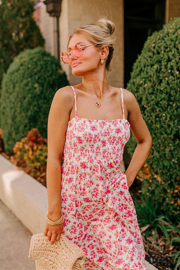 Smiles and Sunshine Floral Maxi in Ivory Product Image