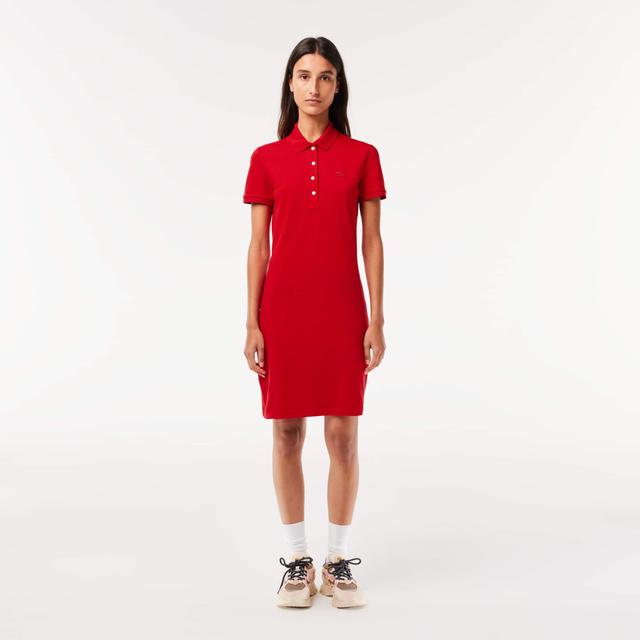 Slim Fit Stretch Piqué Polo Dress Product Image