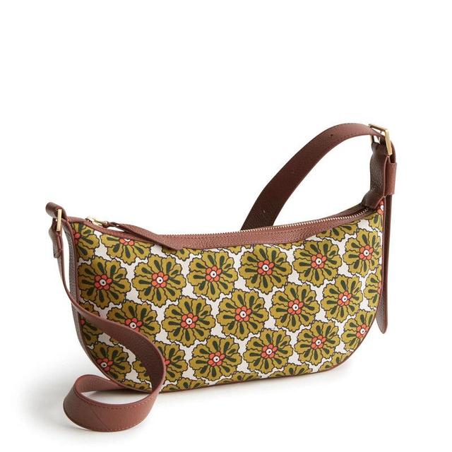 Vera Bradley Springbrook Sling Crossbody Bags Women in Pinwheels Brown Product Image