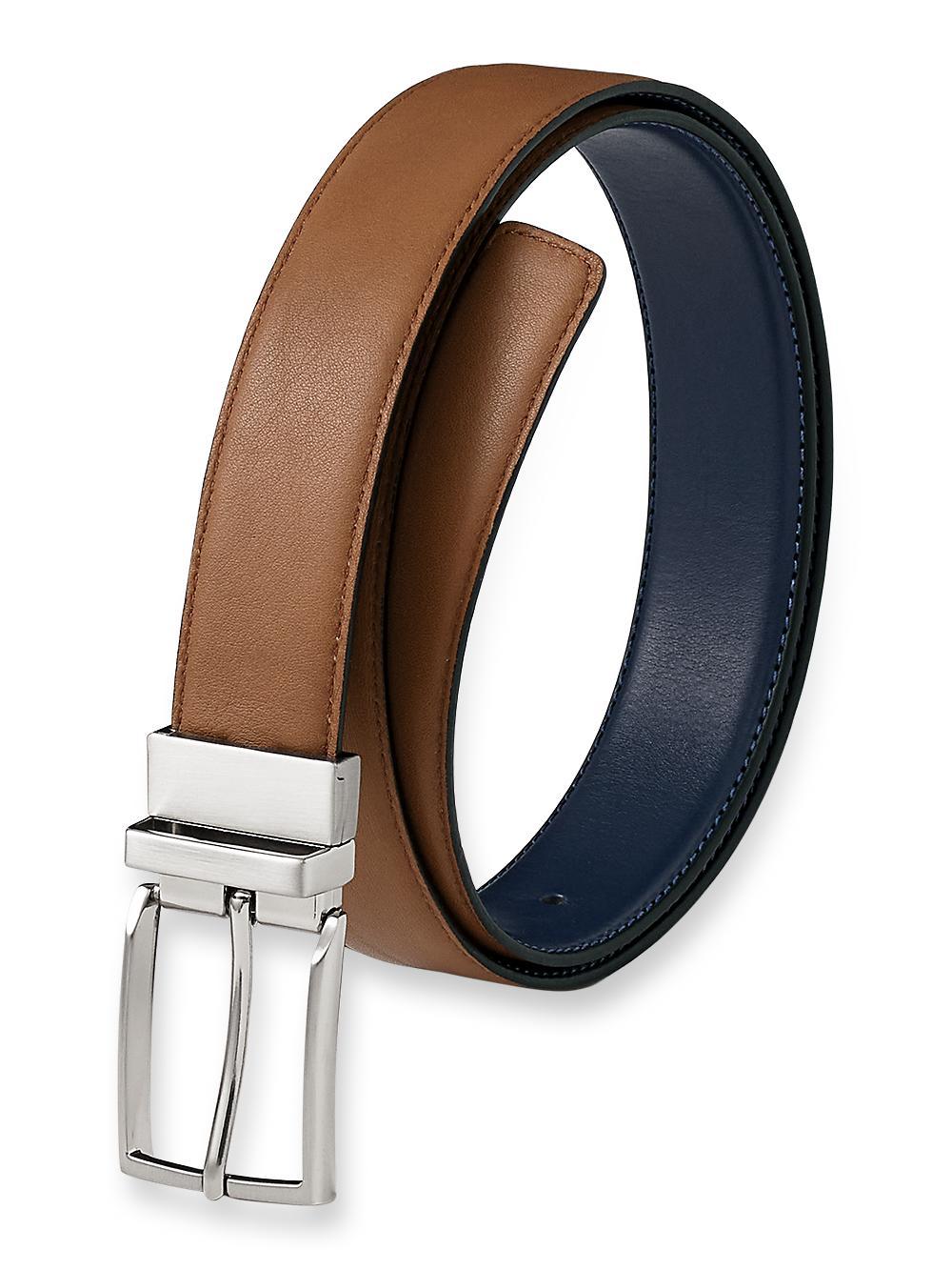 Morris Reversible Belt - Chestnut/navy Product Image