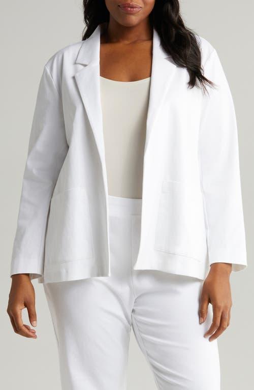 Eileen Fisher Organic Cotton Blend Blazer Product Image