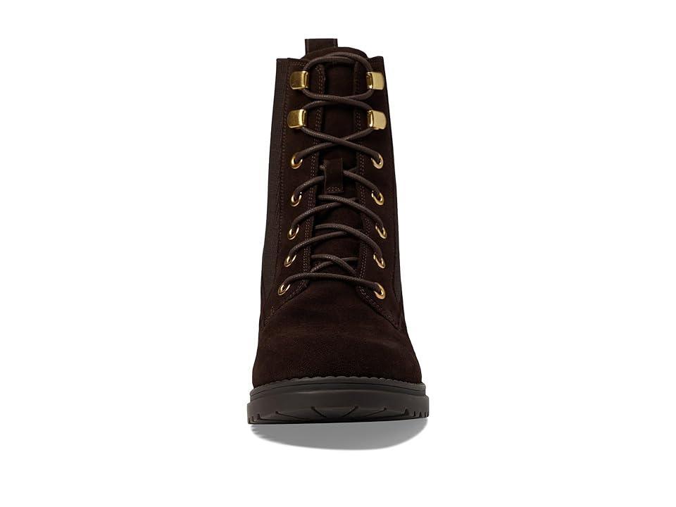 Cole Haan Camea Waterproof Combat Boot II (Dark Chocolate Suede Waterproof) Women's Boots Product Image