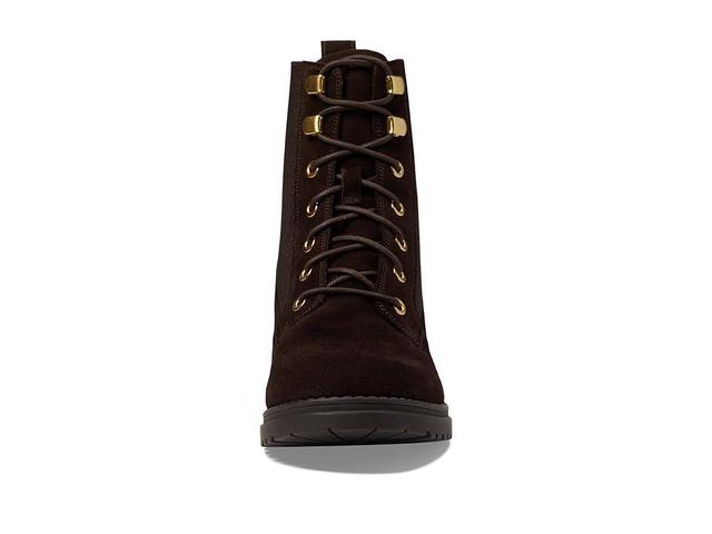 Cole Haan Camea Waterproof Combat Boot II (Dark Chocolate Suede Waterproof) Women's Boots Product Image