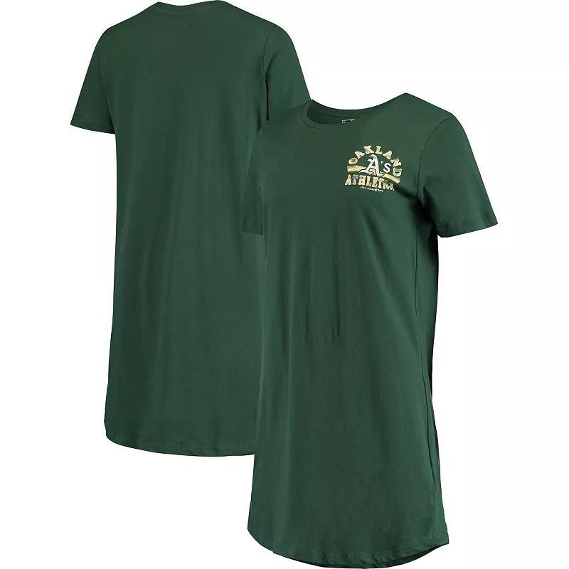 Womens 5th & Ocean by New Era Oakland Athletics Tee Dress Product Image