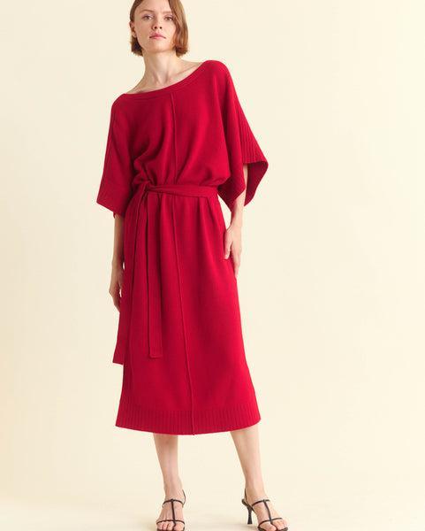 Cashmere Dolman Sweater Dress -  Product Image