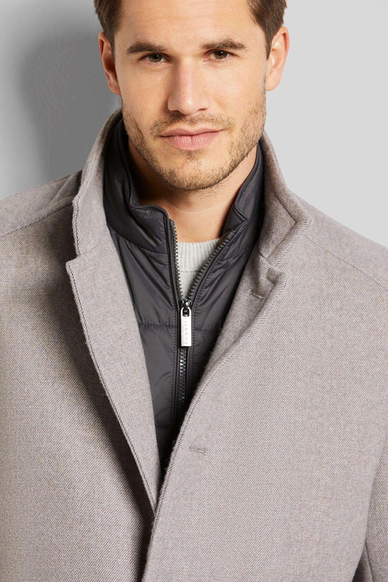 Bugatti Wool Coat in Beige Product Image