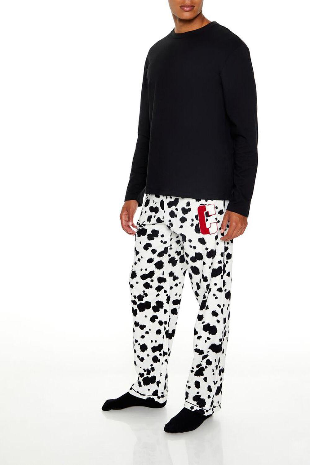 Disney Villains Dalmatian Chenille Patch Pajama Pants | Forever 21 Product Image