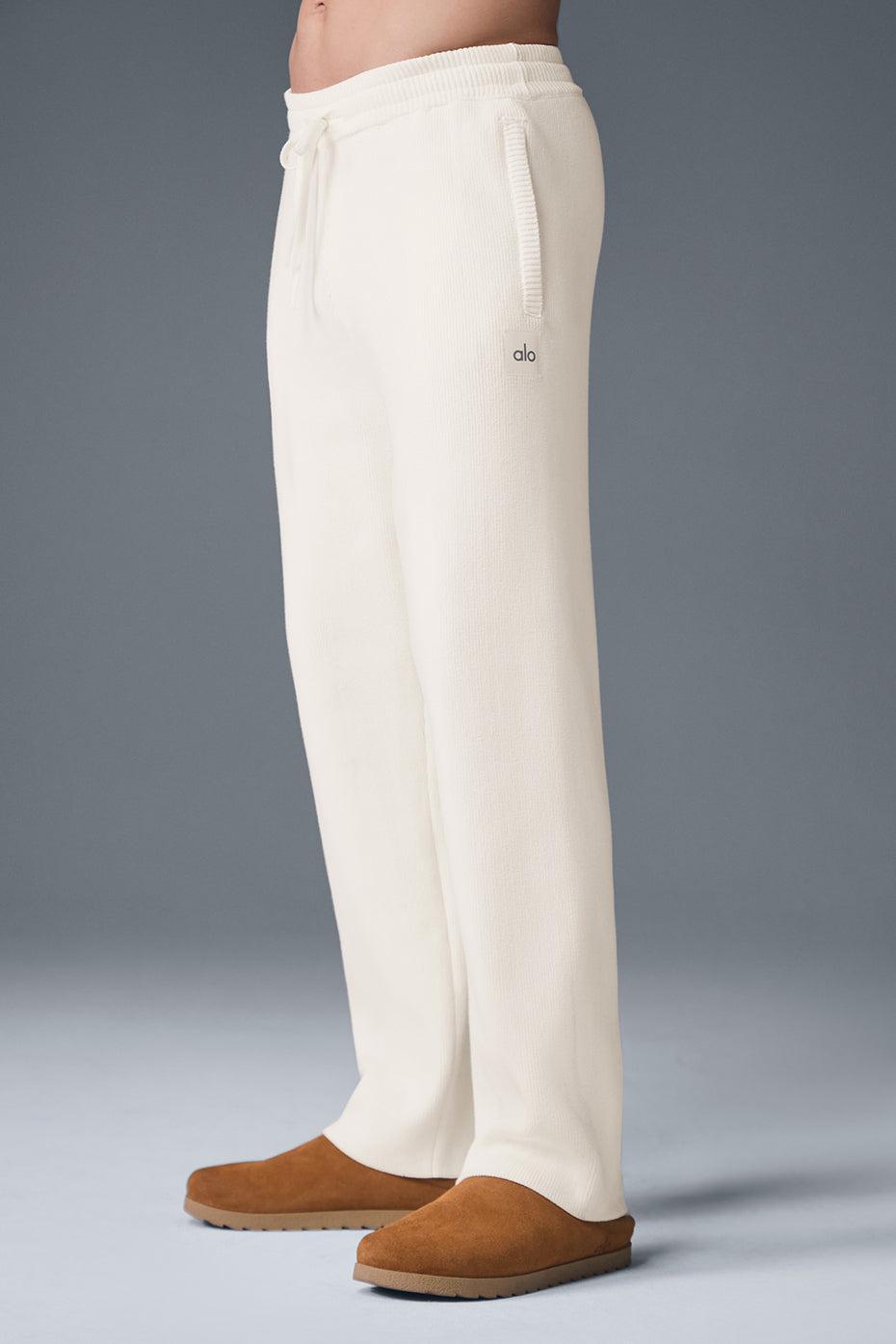 Scholar Straight Leg Sweatpant - Ivory Product Image